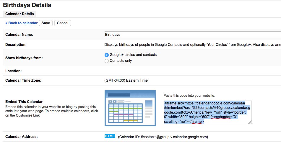 Google Calendar