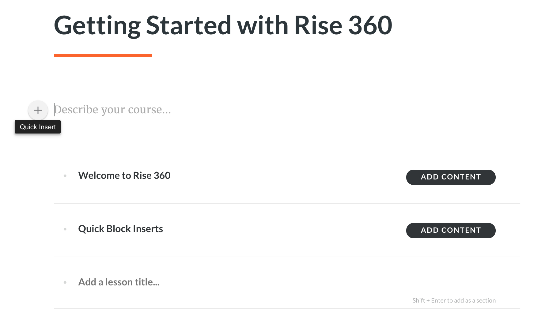 Rise 360 Course Home