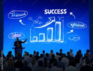 Group of Business People with Presentation