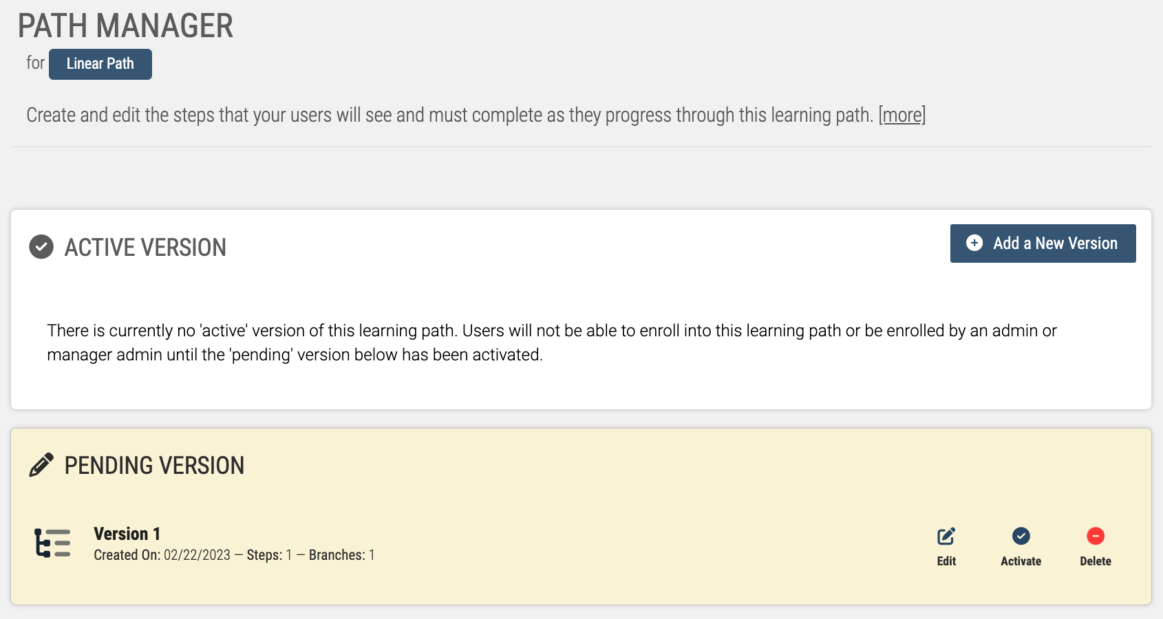 Creating Your First Learning Path