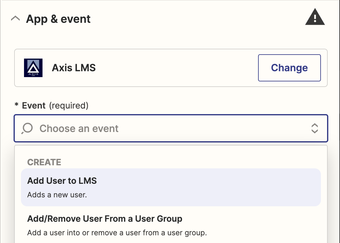 Axis LMS Screen Shot